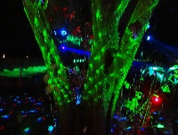 Lichtshow Robaria auf einem Lichterfest